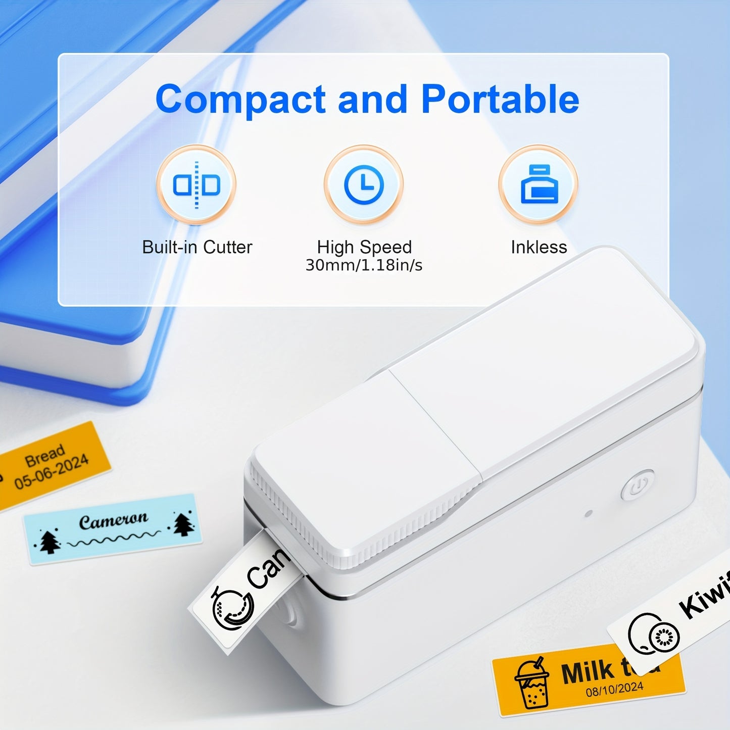Portable Thermal Label Printer
