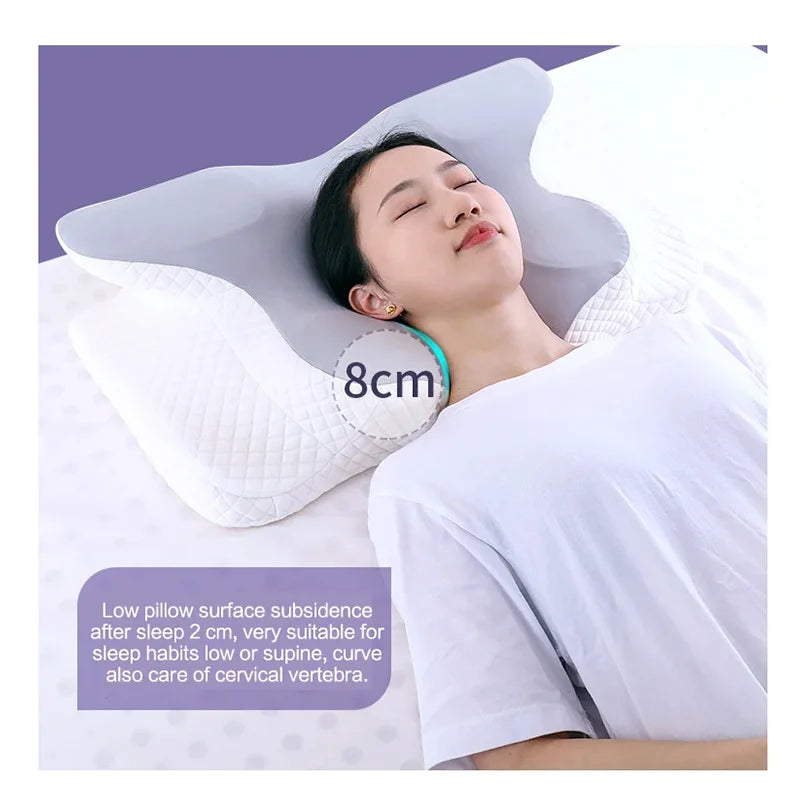 Orthopedic Memory Foam Pillow – Butterfly Shape for Neck Support